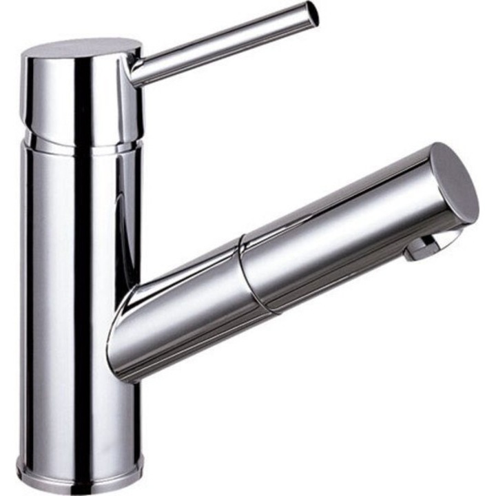 Fürdőszobai csaptelep, Sapho, SOLITER sorozat, króm, 183x135mm, kihúzható zuhanyfejjel