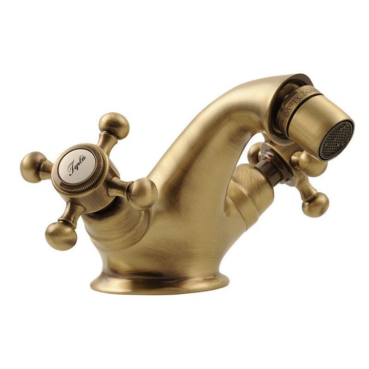 Смесител за биде Sapho ANTEA, бронзов, ретро, с чучур