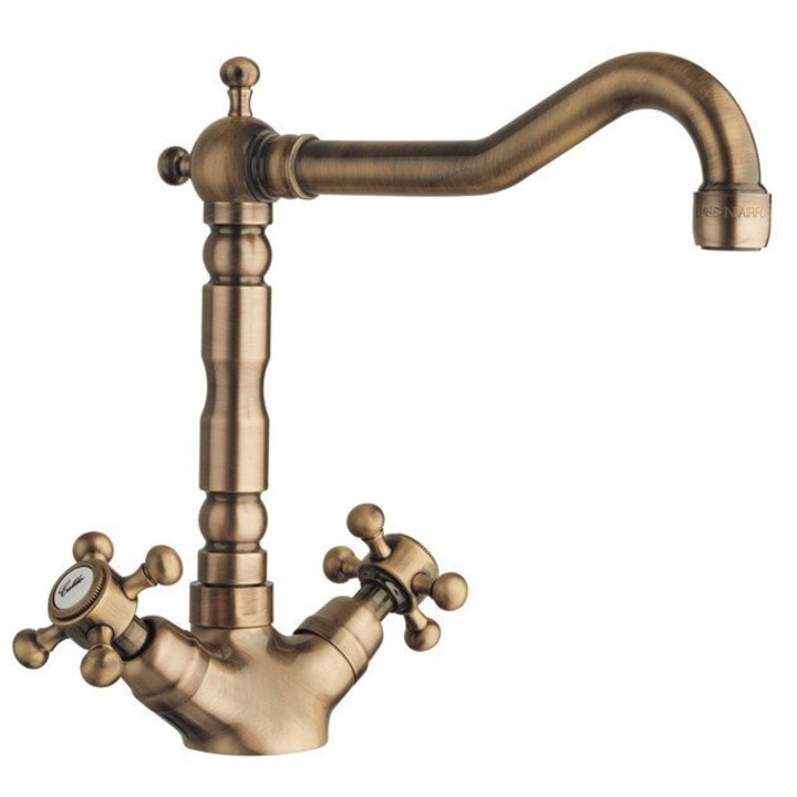 Смесител Sapho, ANTEA, санитарен, ретро, бронзов, 240x195mm