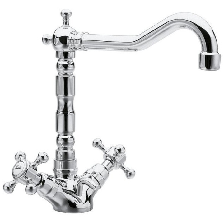 Fürdőszobai csaptelep, Sapho, ANTEA, króm, 172x225x195mm, forgó váz, lefolyóval