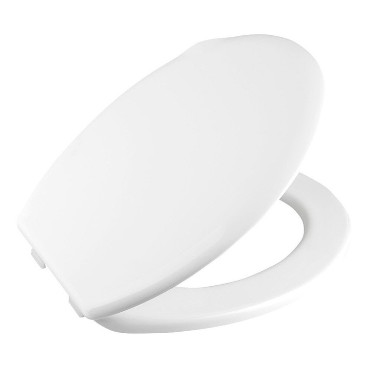 Капак за тоалетна чиния Aqualine Alicante, Материал полипропилен, Бял, 37x45.5 см