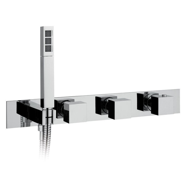 Sapho Термостатичен смесител за вграждане с държач за ръчен душ