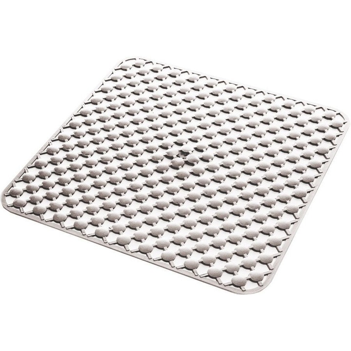 Подложка за баня Gedy, GEO, 53x53 см, бяла, синтетичен материал