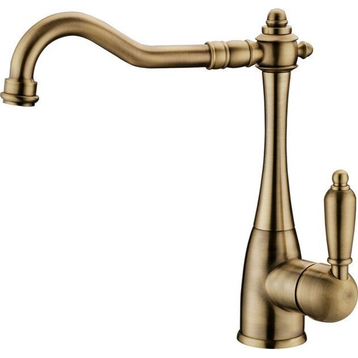 Szaniter csaptelep, Sapho, KAYRA, retro, bronz, 290x220mm