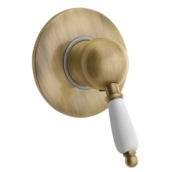 Смесител за душ Sapho KIRKE WHITE, бронз, 117x117 мм, 1 изход, лост