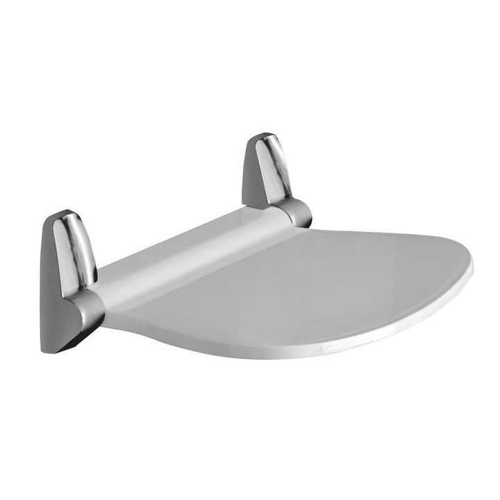 Душ стол Gedy, сгъваем, 38x35.5 см, бял, пластмасов