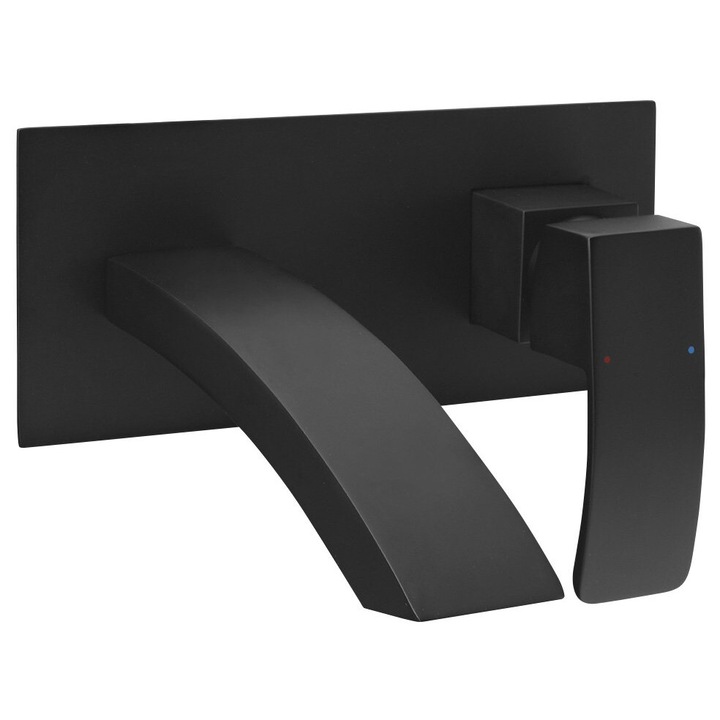 Fürdőszobai csaptelep, GINKO, 230x152x163mm, matt fekete, 35mm