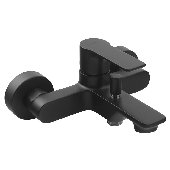 Sapho szaniter csaptelep, PAX sorozat, matt fekete, 183x88x155mm, 1 szett
