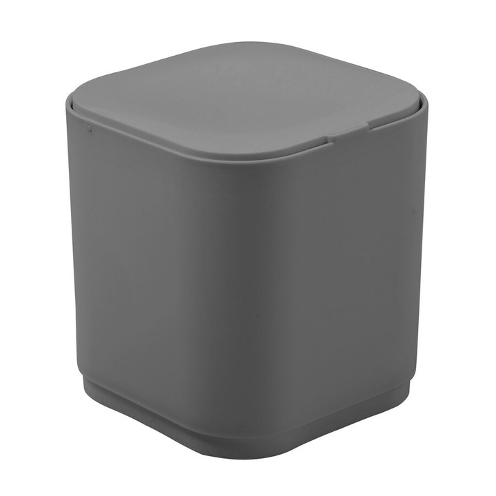 Кош за боклук Gedy SEVENTY, накланящ се, ABS пластмаса, сив