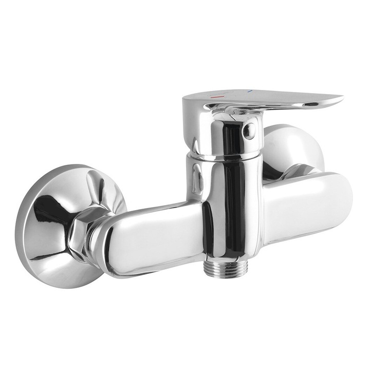 Санитарен смесител Aqualine LOTTA, хром, 182x113 мм, стенен монтаж, 1.145 кг