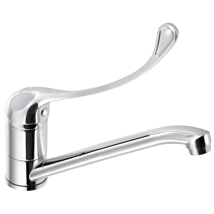 Aqualine szaniter csaptelep, 35-ös modell, króm, 180 mm magas, 2 darabos szett