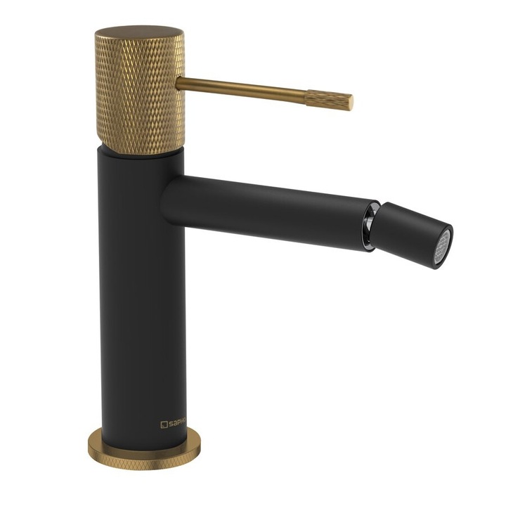 Sapho SOLARIS szaniter csaptelep, matt fekete, 170 mm, 3 darabos szett