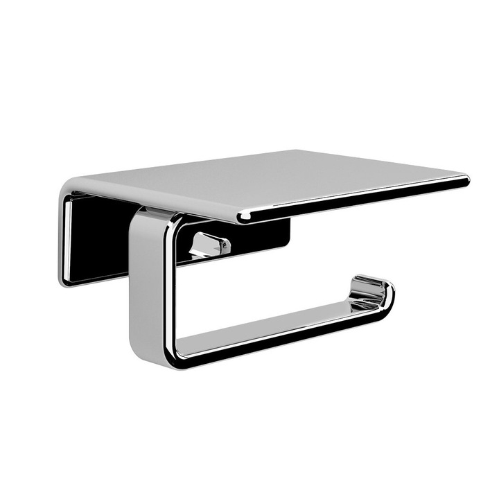 Поставка за тоалетна чиния Gedy IL GIGLIO, хром, 134x70x120 мм, 10 години гаранция