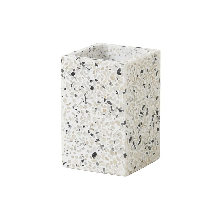 Държач за четка за зъби Gedy ZOE, бял, 74x113x74 мм