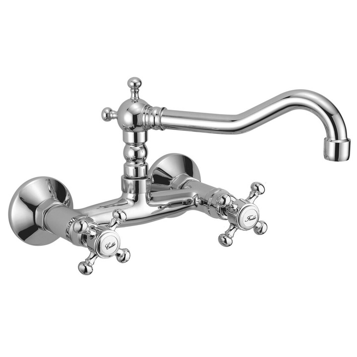 Смесител Sapho, ANTEA, санитарен, ретро, хром, 150мм