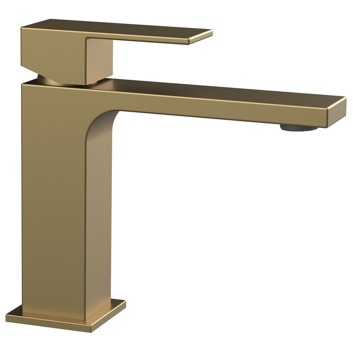 Смесител за баня, CUBEMIX, 50 мм, 153 мм, матово златист, 1.730 кг