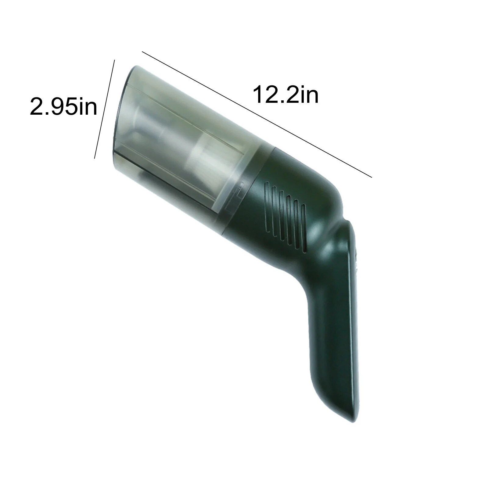Aspirator portabil, 120W, verde, 31x7.5x7.5cm, cu filtru reutilizabil si accesorii multiple