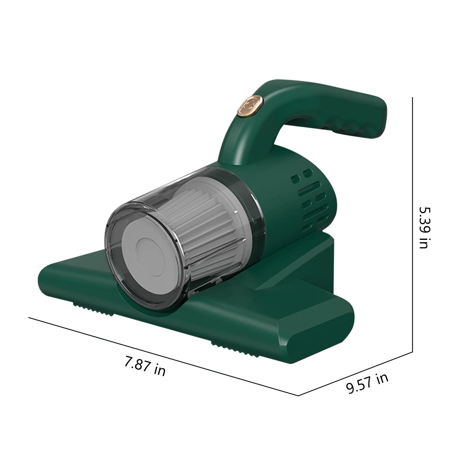 Aspirator pentru pat, 24.5x20x13.7cm, cu filtru lavabil, verde/gri