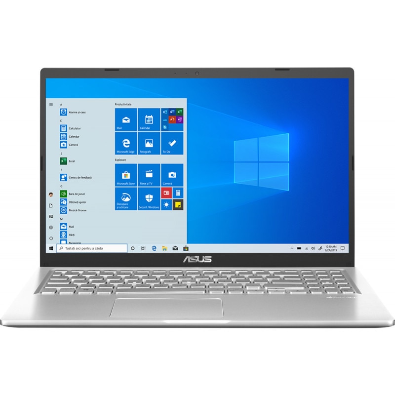 Laptop ASUS A516MA cu procesor Intel® Celeron® N4020 pana la 2.80 GHz, 15.6", Full HD, 16GB, 512 GB SSD, Intel® UHD Graphics 600, No OS, Transparent Silver