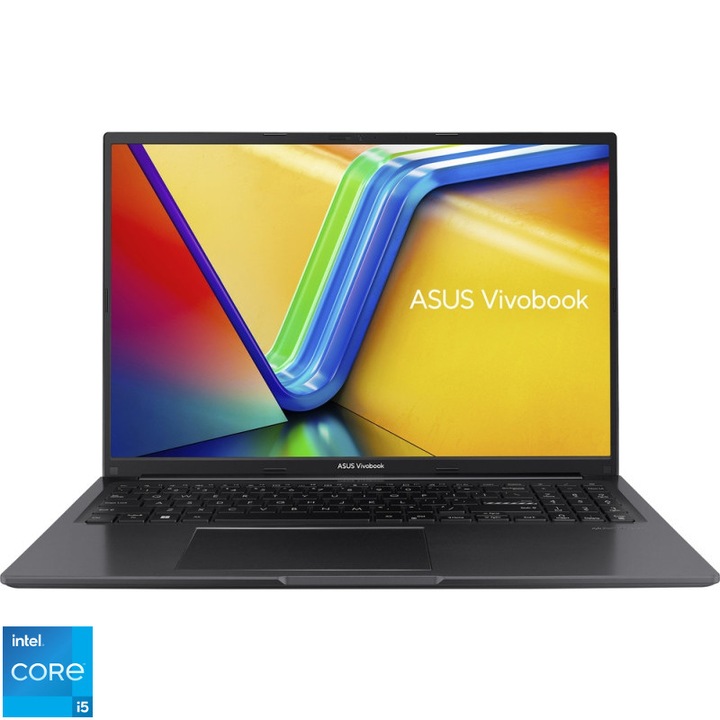 ASUS Vivobook 16 1605VA laptop Intel® Core™ i5-13420H processzorral akár 4,7 GHz-ig, 12 magos, 16 hüvelykes, WUXGA, IPS, 16 GB DDR4, 1 TB SSD, Intel Iris Xᵉ Graphics, operációs rendszer nélkül, Indie Black
