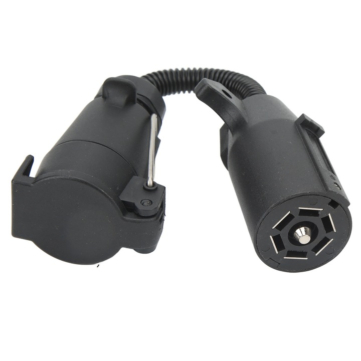 Adaptor cablu remorca HERUSI 7 pini rotund, rezistent, flexibil, negru
