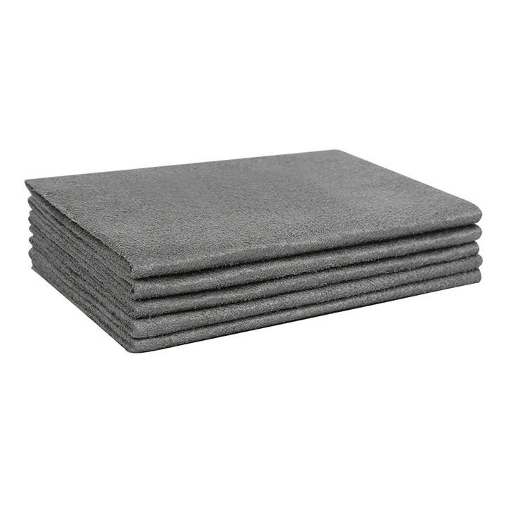 Кърпи за почистване Enforose, комплект от 5 броя, микрофибър, сиви, 30x40см