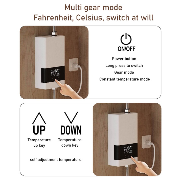 Enforose elektromos, tartály nélküli vízmelegítő 6000 W