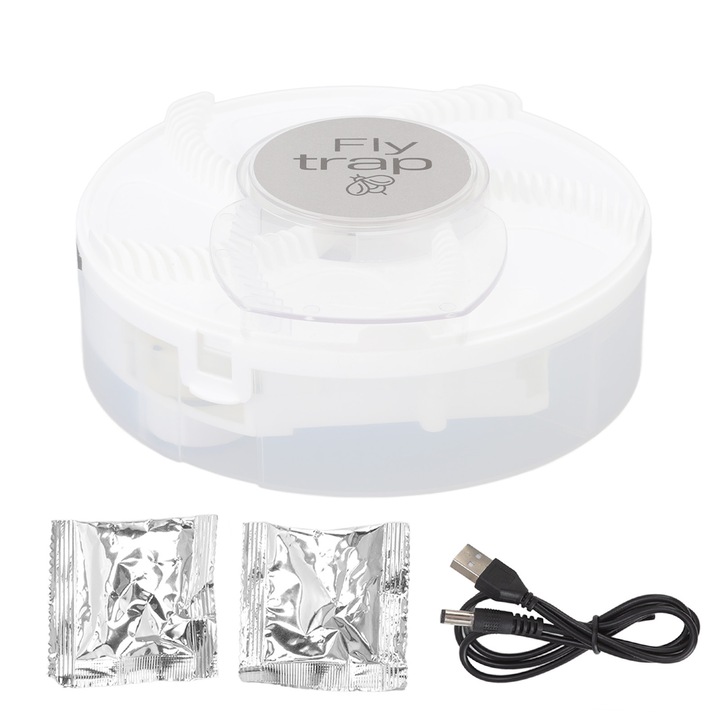 Capcana electrica pentru muste, Enforose, 16x16x5cm, cu momeala, pentru interior