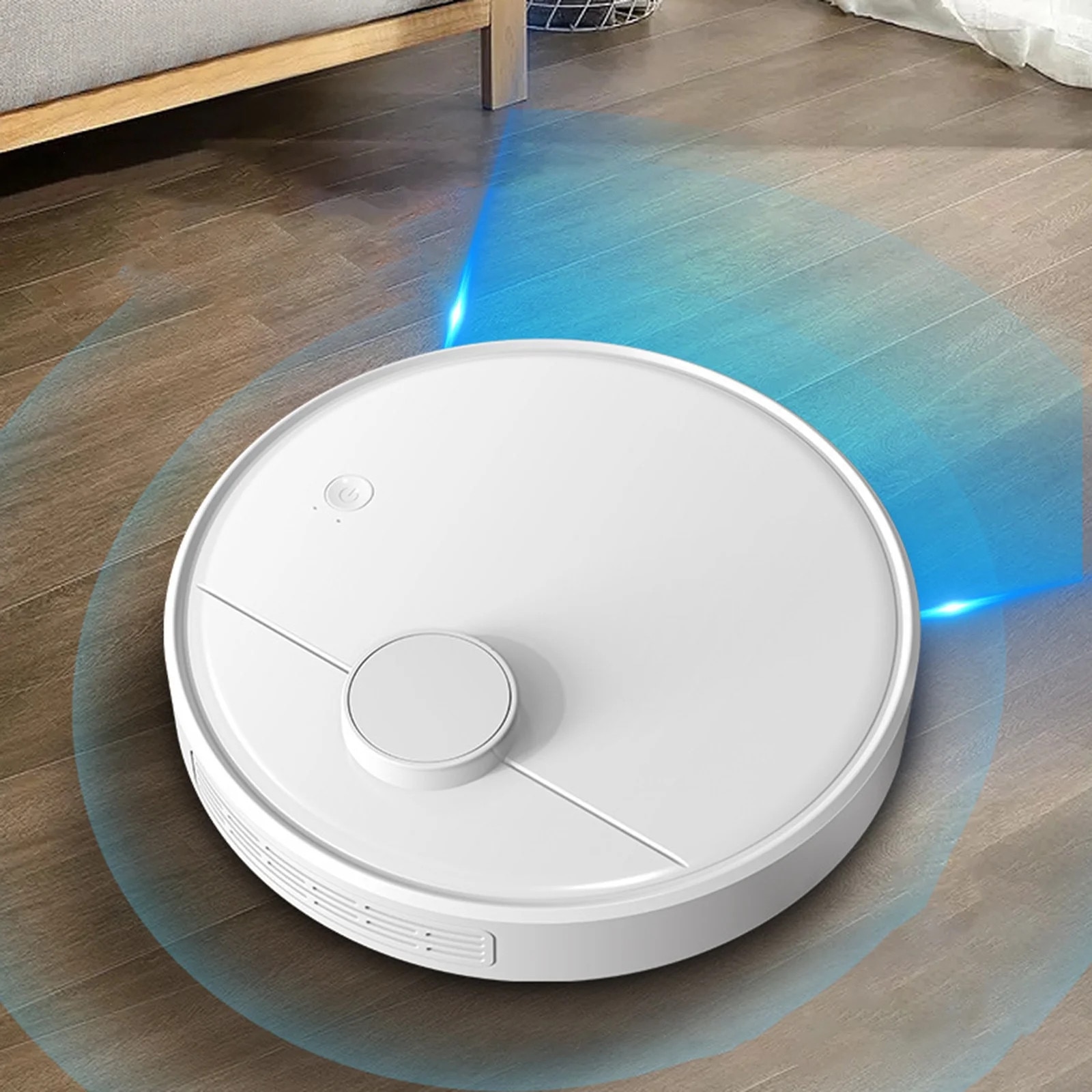 Aspirator robot, 25x25x4cm, 1500mAh, alb