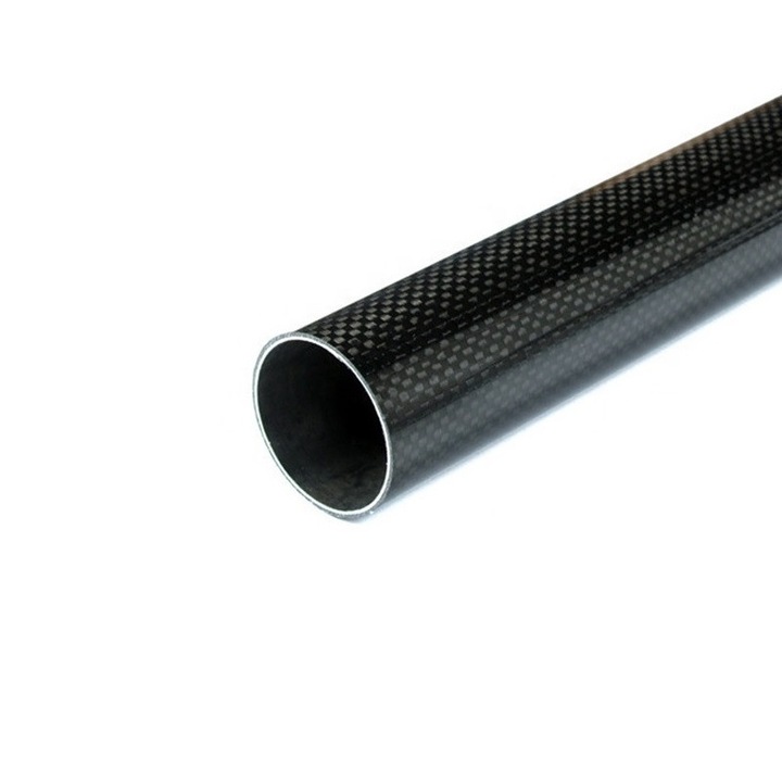 Teava rotunda carbon diametru exterior 16mm, diametru interior 12mm, lungime 1000mm, impletita