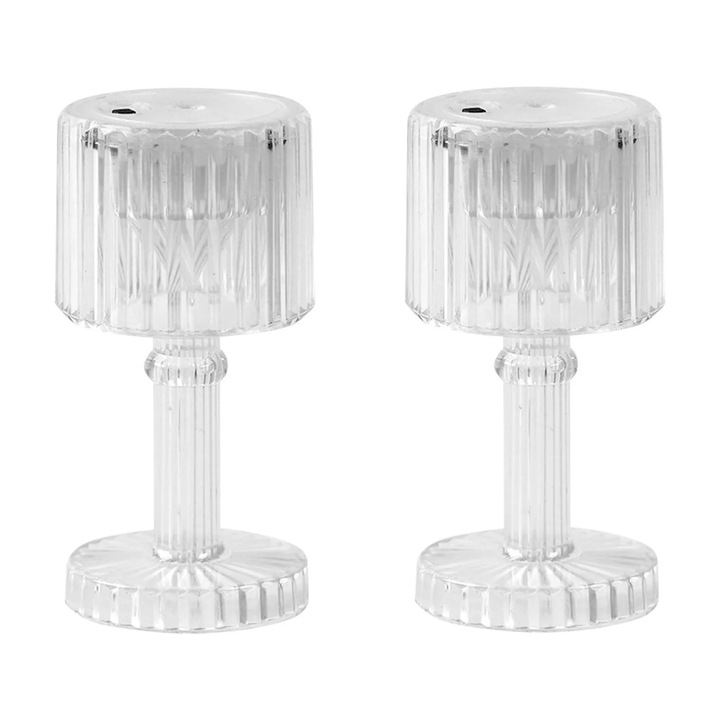 Veioza mica de birou, LED, multicolor, 8.5x4cm