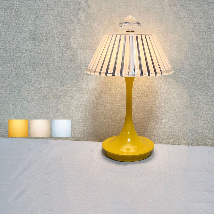 Veioza LED ZYBLSSBB, reglabila, multicolor, 16x23.8cm, reincarcabila USB