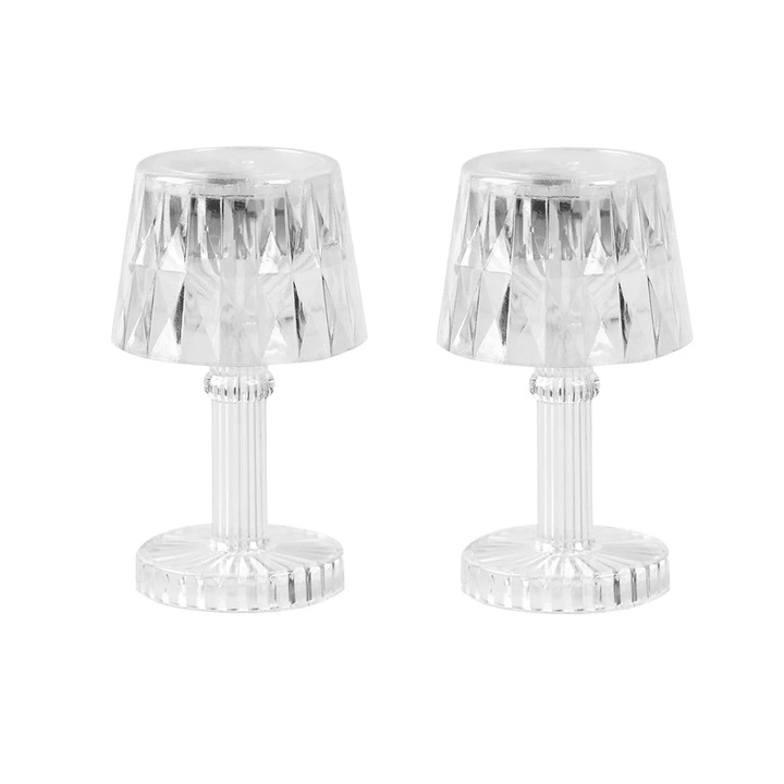 Малка нощна лампа YANYXR, топла жълта LED светлина, пластмаса, 8.5x4см
