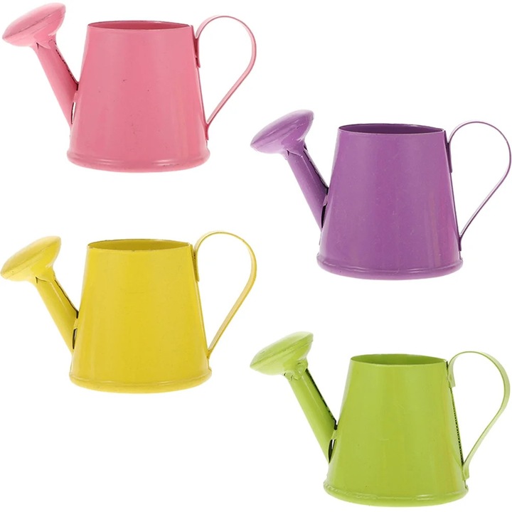 Set 4 stropitori mini metalice pentru copii multicolor 8.5x4.7x4.3cm
