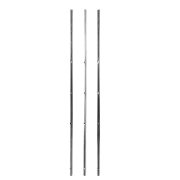 Set 3 bare metal pentru masa de fotbal 44x0.8x0.8cm, negru