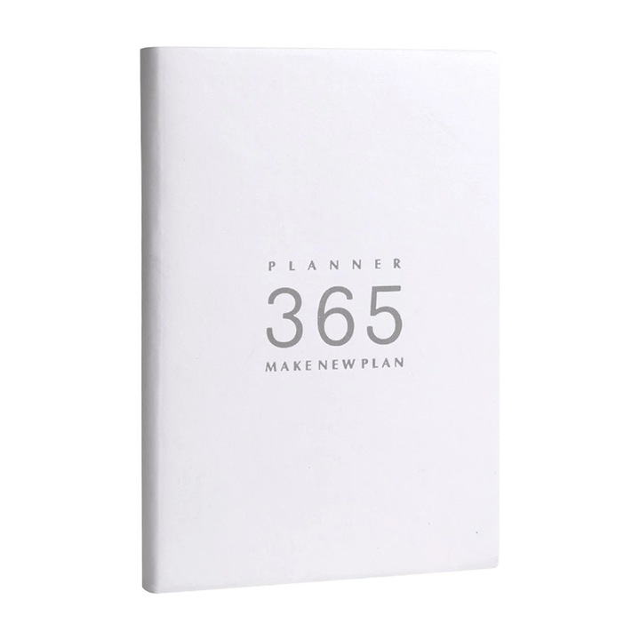 Дневен и месечен планер 2024, 365-дневен планер, бележник за дневен планер, бележник за планиране на времето за поставяне на цели, органайзер за продуктивност с календар