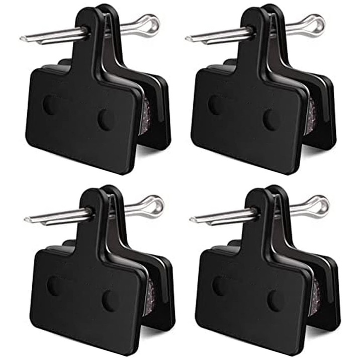 4 perechi de placute de frana pentru bicicleta Pentru placute de frana cu disc Shimano Resin, placute de frana cu disc