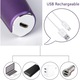 Hordozható, újratölthető, fájdalommentes arc epilátor, USB, fehér
