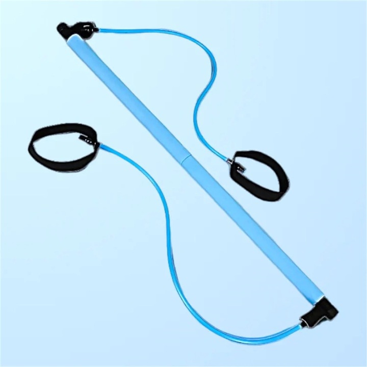 Bara fitness Pilates YANYXR, elastic, albastru, 1 buc