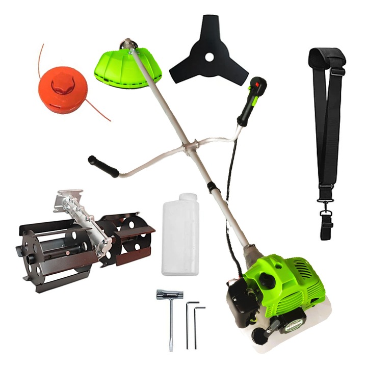 SET Motocoasa Verde DORELL® ALEGE - Model CraftTec Extra Power Ultra Pro X5600-7.6CP, + Prasitoare