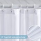 Enforose zuhanyfüggöny, extra hosszú, penészgátló anyag, 180x200cm
