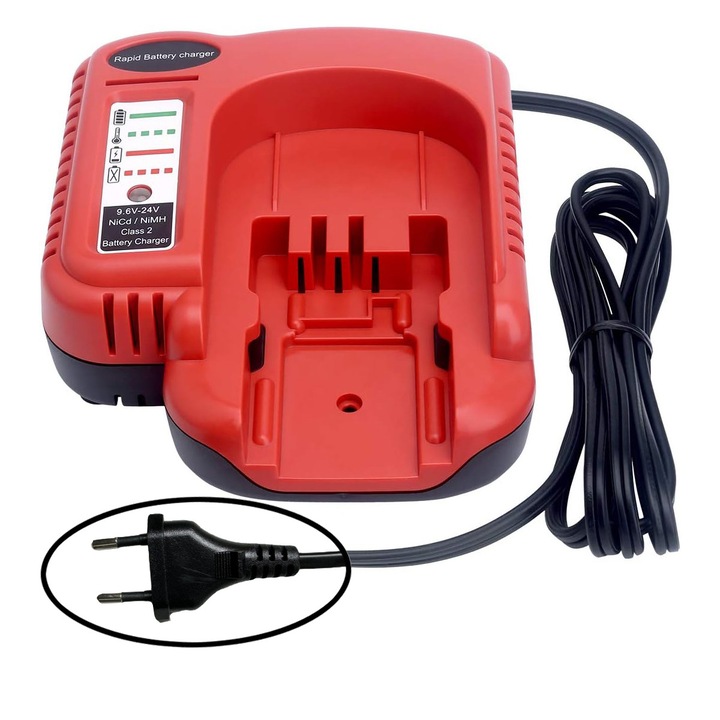 Incarcator rapid multi-volti Enforose pentru baterii NiCd NiMh 9,6V-24V cu indicator LED si sistem de racire