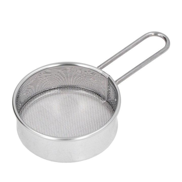 Sita rotunda mini din otel inoxidabil 304, 40 mesh, set de 1 buc, pentru faina