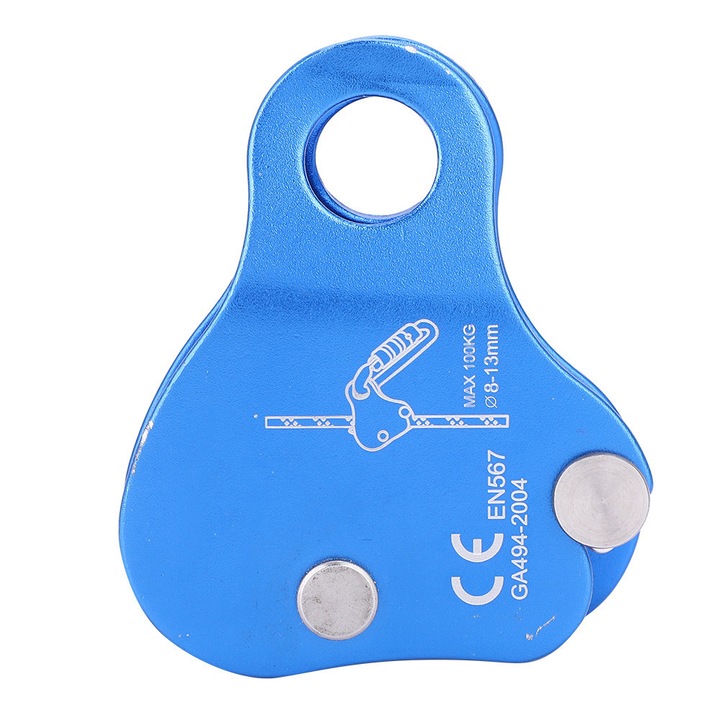 Echipament de supravietuire, salvare si alpinism, protectie impotriva caderii, franghie de catarat, aluminiu aerospatial 7075, usor si multifunctional, design de siguranta de inalta rezistenta, albastru