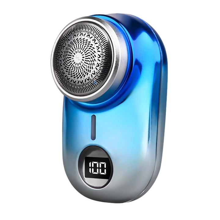 YANYXR mini USB hordozható elektromos borotva, kék, 8.2x4.6x4.3cm