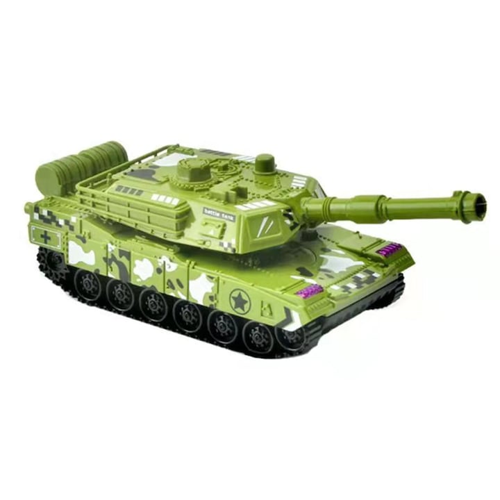 Katonai Jármű Készlet, Zöld Tank, 15x6x5cm, Játék Gyermekeknek