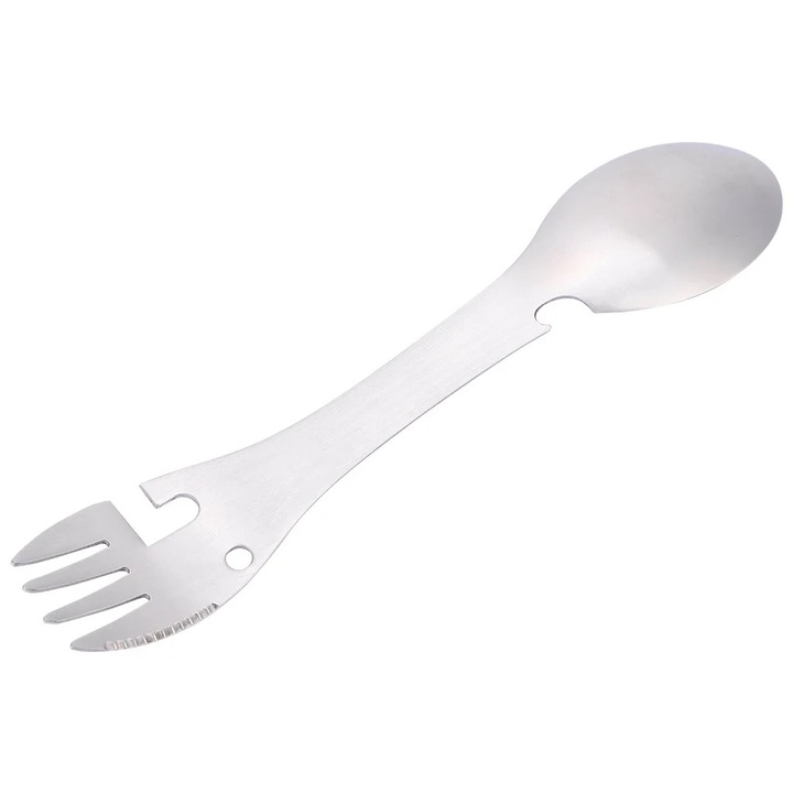 Set ustensile multifunctionale 5 in 1, inox, argintiu, 17.5cm