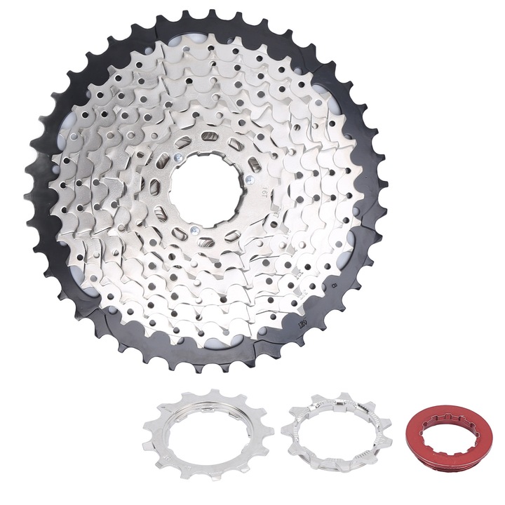 Pinion bicicleta Enforose 9 viteze 11-42T, otel de inalta rezistenta, set