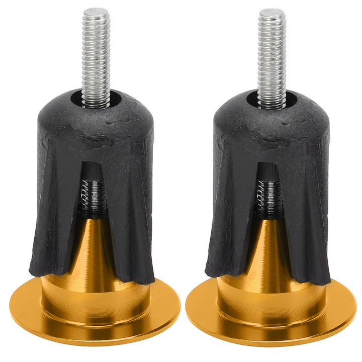 Capace de capat pentru ghidon de bicicleta, Enforose, set 2 bucati, aluminiu si plastic, 24mm, 17mm
