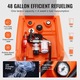 Rezervor portabil pentru motorina, 182L, sistem cu pompa de transfer 12V, statie de alimentare, Capacitate mare, Design compact